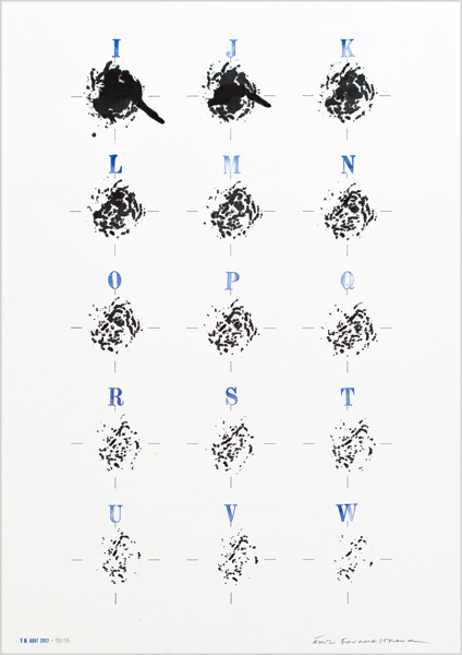 dessin d'Eric Fourmestraux "Alphabet de I à W"