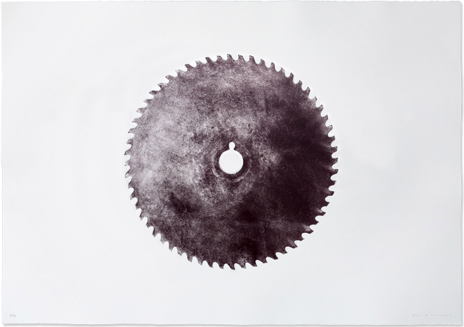 l'installation "Targets (hommage à Jasper Johns)" vue d'une des trois gravures