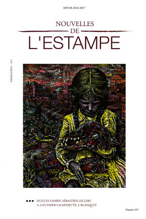 La couverture des "Nouvelles de l'estampe"n° 257